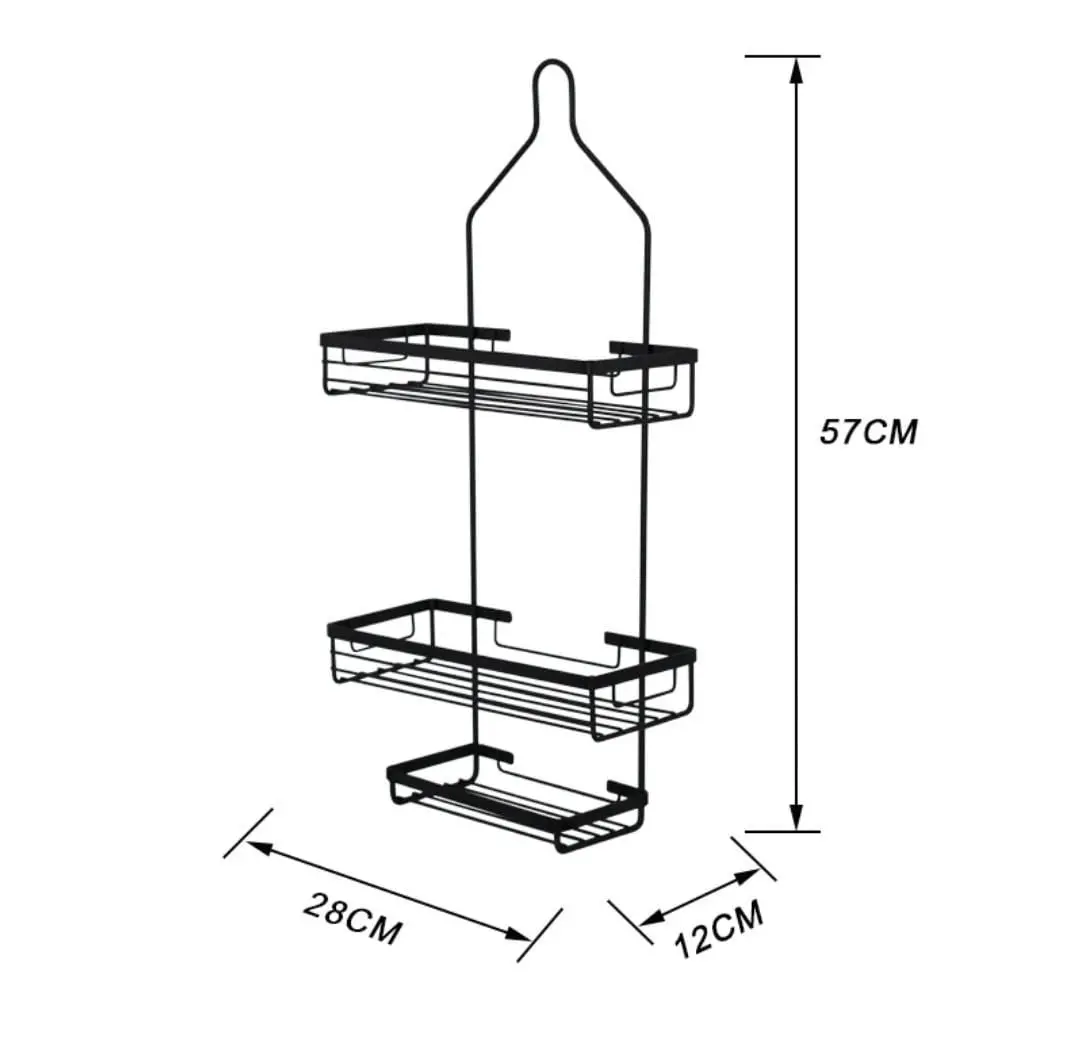 Picture of Classic Metal Shower Caddy- 1pc (Black)