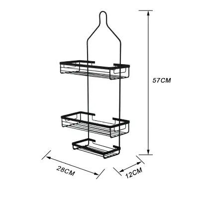 Picture of Classic Metal Shower Caddy- 1pc (Black)