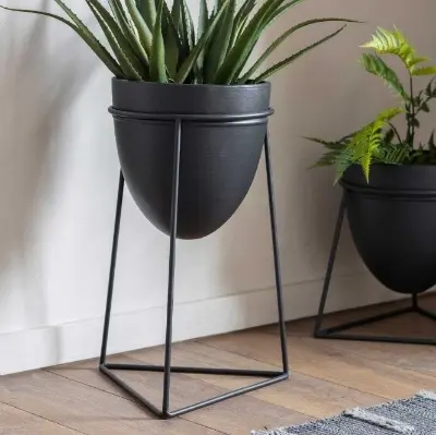 Picture of Metal Plant Stand Corner- 1pc (Black)
