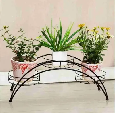 Picture of Plant Stand 3 Tier Plant Stand Indoor Pot Stand Wrought Iron Planter Stand(No shipping fee) (Black)