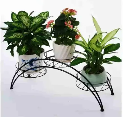 Picture of Plant Stand 3 Tier Plant Stand Indoor Pot Stand Wrought Iron Planter Stand(No shipping fee) (Black)