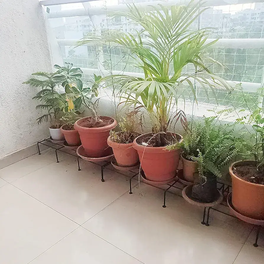 Picture of  Stand For Planter indoor and Outdoor Gamla Planters - 24 inches for Use Plant Container Set (Pack of 2) (Black)