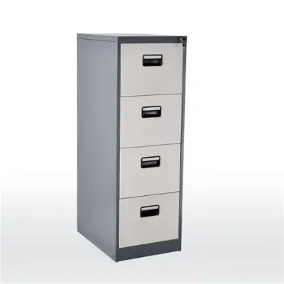 Picture of 4 Drawer Metal File Cabinet – Iron Body, Lockable, Heavy-Duty Metal Storage(No shipping fee)