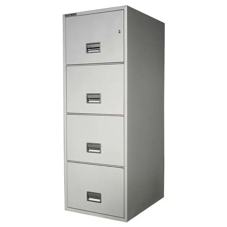 Picture of 4 Drawer Metal File Cabinet – Iron Body, Lockable, Heavy-Duty Metal Storage(No shipping fee)