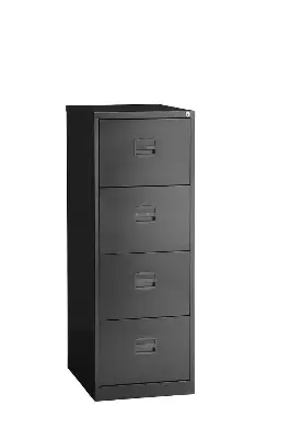 Picture of 4 Drawer Metal File Cabinet – Iron Body, Lockable, Heavy-Duty Metal Storage(No shipping fee)