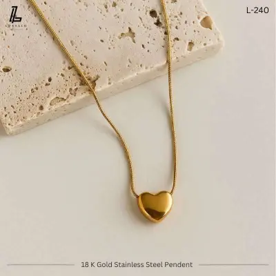 Picture of Love Pendent | 2 Years Colour Guaranteed Golden