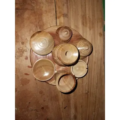 Picture of Big Size Wooden kids toy set - Kids cook pot set , HARI PATIL - Multicolor