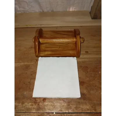 Picture of Antique Handcrafted Decorative Wooden Napkin Holder Tissue Holder Stand for Dining Table Restaurant - Multicolor