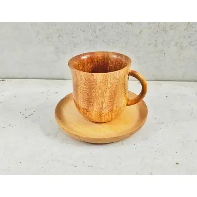 Picture of Customized Handmade Mahogany Wooden Cup - Unique and Personalized Gift for Your Loved Ones - Wooden Cup - Multicolor