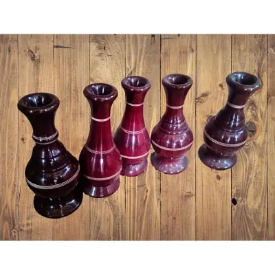 Picture of Colorful 10 Inch wooden flower vase classic style/ wooden craft vase /home decor wood flower vases - Multicolor