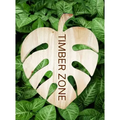 Picture of Leaf style High quality 100%Teak Cutting Board /Wall Decoration Wallmate/Tea Serving Tray - Multicolor