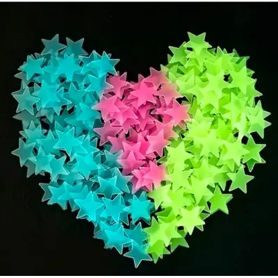 Picture of radium star stiker 1 packet ( 100 PCS) - Multicolor