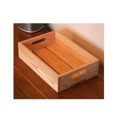 Picture of Wooden Crate Boxes Storage Apple fruit vegetable shelf - Multicolor