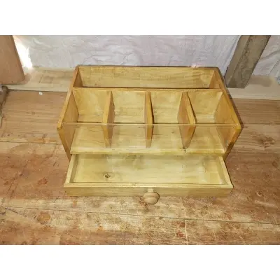 Picture of Coffee and Tea Organizer for Countertop with Drawer Coffee Organizer - Multicolor