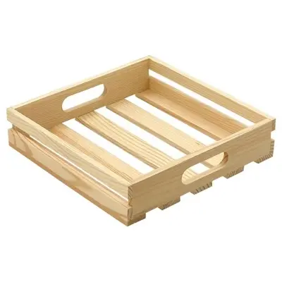 Picture of Wooden Pallet Crates Unfinished Wood Trays Storage for DIY Crafts ( 10" *10") - Multicolor