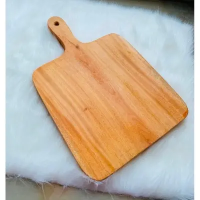 Picture of Vietnam style wooden chopping board ( 17 inch 9 inch ) - Multicolor