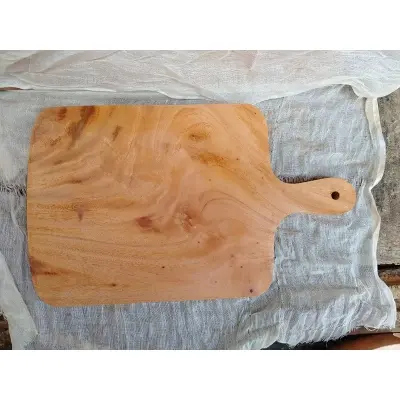 Picture of Vietnam style wooden chopping board ( 17 INCH by 10 inch) - Multicolor
