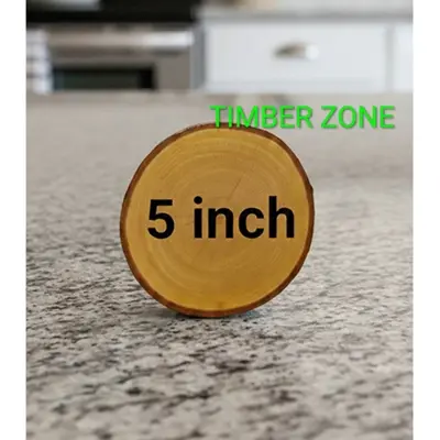 Picture of hot selling natural wooden slices tray mahogany wood popular wood coaster made by Timber zone ( 5 inch ) - Multicolor