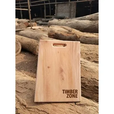 Picture of Customizable Premium Wooden Cutting Board for Kitchen Prep - Solid Wood with Durable Handle, 10/14 inch Options - Multicolor