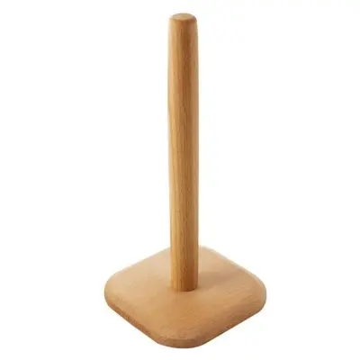 Picture of Kitchen Wooden Paper Towel Holder Vertical Shelf Simple Extended Vertical Holder ( square shape ) - Multicolor
