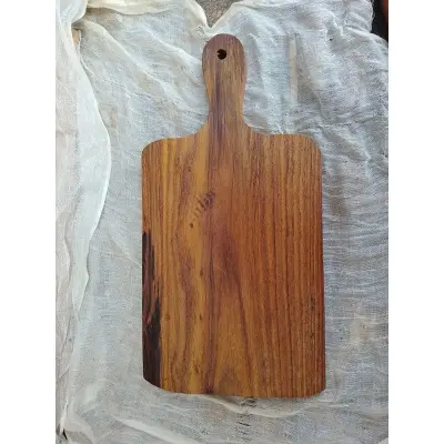 Picture of Wooden chopping /cutting board sissoo wood ( 8 inch by 16 inch) - Multicolor