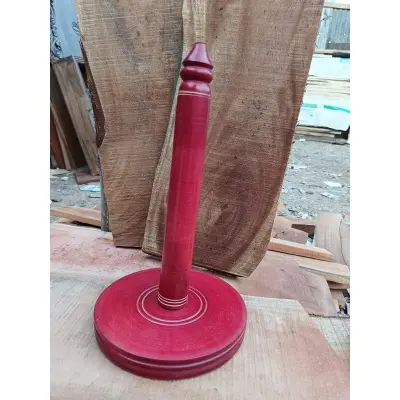 Picture of Wooden colorful  Kitchen Tissue Holder for home one stick ( red color ) - Red