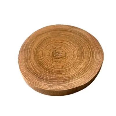 Picture of wooden slice without bark for multiusing  ( 8 inch plus ) - Multicolor