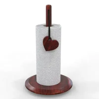 Picture of TIMBER ZONE  Handicrafts Compact Wooden Napkin Holder with Stylish Design - Multicolor