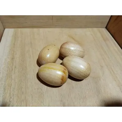 Picture of wooden toys set  , wooden small size  egg set without stand  ( 4 pcs egg )