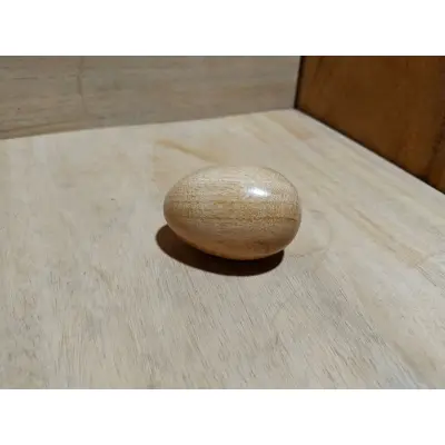 Picture of wooden small size egg for baby toys ( 1 pcs )