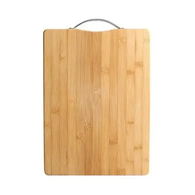 Picture of 1 PCS Customizable Bamboo Chopping Board with Wood Square Block and Handle for Home Kitchen Meat and Vegetable Cutting ( 8 INCH * 12 INCH ) - Multicolor