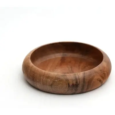 Picture of Natural Wooden colorful jar , wooden pot brawn color  ( 5 inch ) - Multicolor