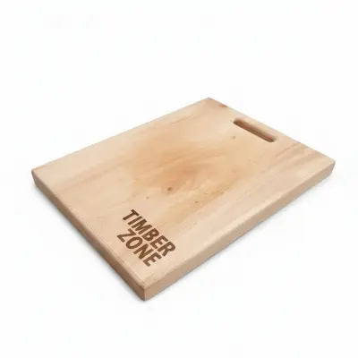 Picture of dual -sided mahogany wood cutting board hard non - slip solid wood for efficient vegetables bones meat cutting  ( 10 inch * 14 inch ) - Multicolor