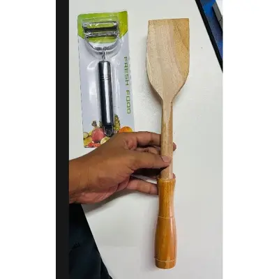 Picture of Wood Spoon/ Wooden Flat Spoon 1 piece