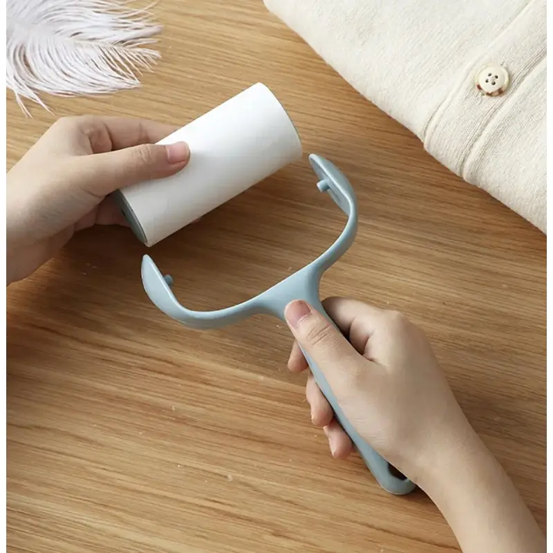Picture of Tearable Hair Sticker Roller Felt Sticky Paper Pet Sticky Roller Household Clothes Hair Remover Roller Brush - Multicolor