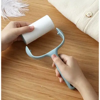 Picture of Tearable Hair Sticker Roller Felt Sticky Paper Pet Sticky Roller Household Clothes Hair Remover Roller Brush - Multicolor