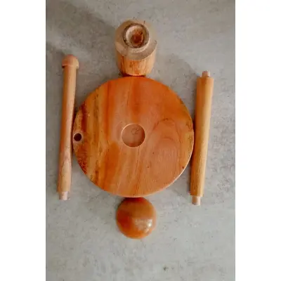 Picture of Wooden Kitchen Tissue Holder টিস্যু -Brown MEHGONI  WOOD - Multicolor