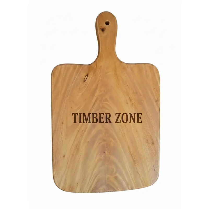 Picture of Vietnam style wooden chopping board  high quality product made from pinewood, acacia wood or bamboo ( 10 " * 17 ") - Multicolor