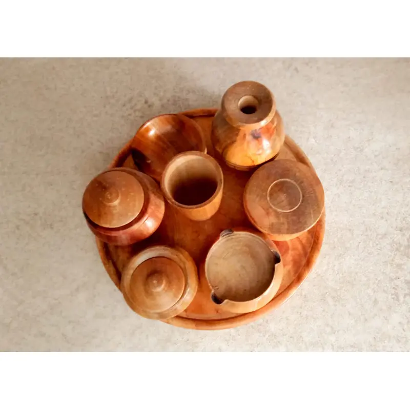 Picture of Small Size  Hari Patil Toy Set, Wooden Kids Toy Set - Baby Set Cooking Pot Set, Kid's Pots and Pans Wooden Toys - Multicolor