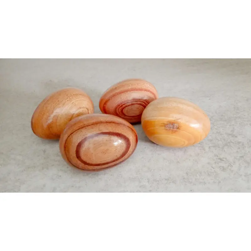 Picture of Early Childhood Kids Development Musical Party Gift Wood Sand Egg Shaker Educational Toy Wooden Egg Shaped Musical Instrument 6 PCS - Multicolor