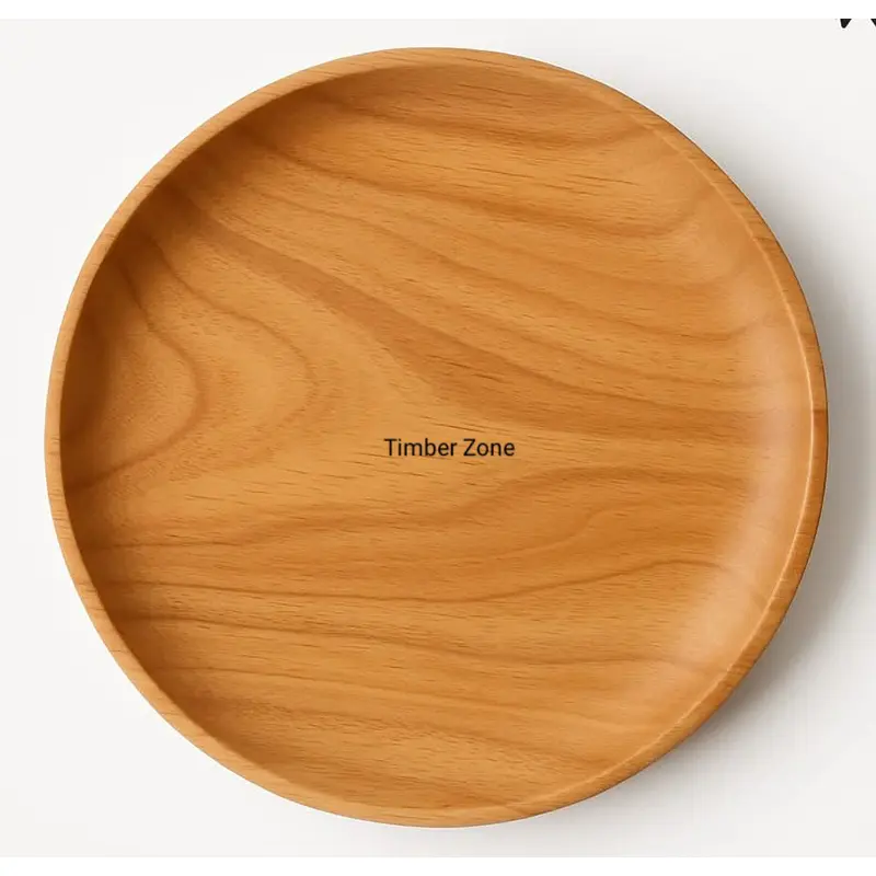 Picture of Traditional Natural  Mehguni  Wooden Made Serving plate  For Dry Snacks Only Kitchen Accessories Uses ( 12 inch ) - Multicolor