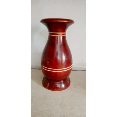 Picture of 7 Inch colourful wooden flower vase classic style/ wooden craft vase /home decor wood flower vases - Multicolor