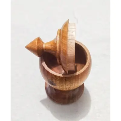 Picture of WOODEN VERMILION CONTAINER ,pot - Not Specified