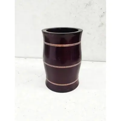 Picture of Eco Friendly mehuguni wood colourful pen ,Brush holder  holder ,office and home - Multicolor