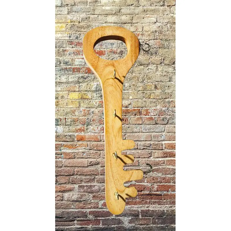 Picture of Wooden Hanging Key Holder  ( Guitar Shape ) - Multicolor
