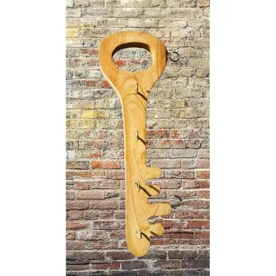 Picture of Wooden Hanging Key Holder  ( Guitar Shape ) - Multicolor