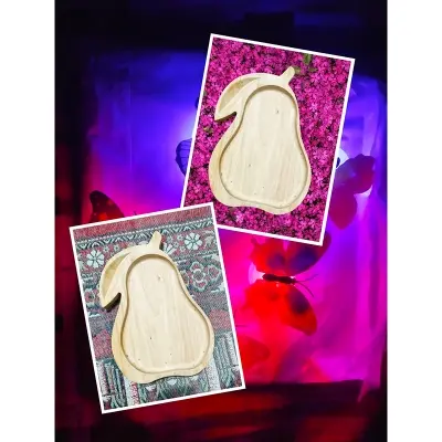 Picture of Unique Design Wood Bowl/Serving tray /baby plate High Quality Customized Shape Bowl For Hotel ,Restaurant and Home Use ( without color) - Multicolor