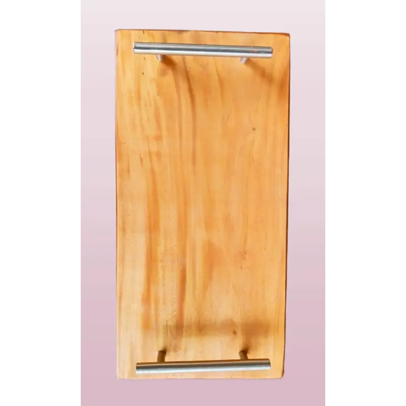 Picture of Classic Wooden  16 Inch  Long Serving Tray  with Steel  Handle - Multicolor