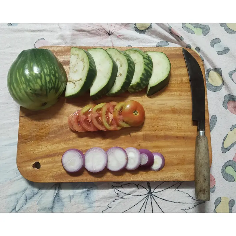 Picture of Simple Style Wooden Chopping Board (10 inch by 14 inch ) - Multicolor