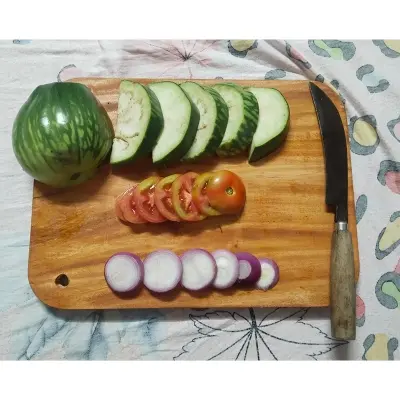 Picture of Simple Style Wooden Chopping Board (10 inch by 14 inch ) - Multicolor